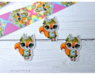 Кабошон-вырубка "Белочка" - 1 шт.