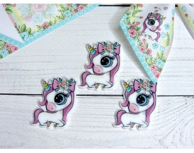 Кабошон-вырубка "Единорог" - 1 шт.