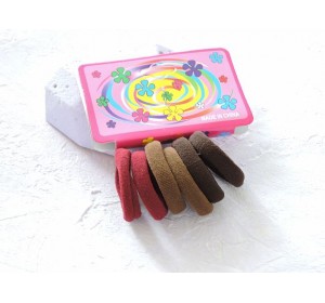 Резинки для волос 2,5 см, цв. ассорти № 3 - (упаковка 6 шт)