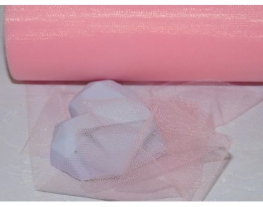 Фатин 15 см, цв. нежно-розовый -1м