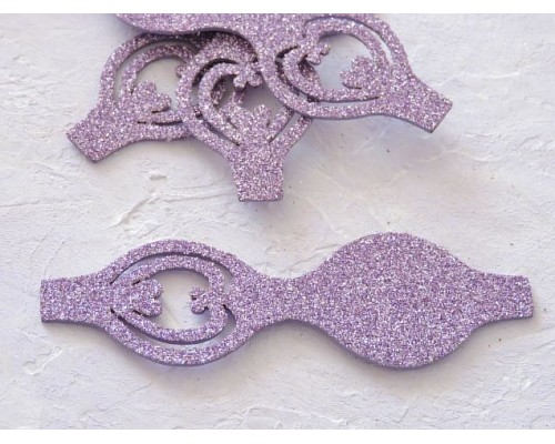 Основа бантика резная  из фоамирана "Односторонняя", 10,5*3,7 см, цв. сиреневый - 1 шт