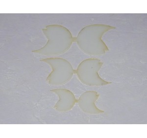 Шаблон для бантика "Хвостики острые" в комплекте 3 детали