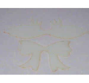 Шаблон для бантика "Бантик с рисничками" в комплекте 2 детали