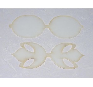 Шаблон для бантика "Бант круглый с резным хвостиком" в комплекте 2 детали