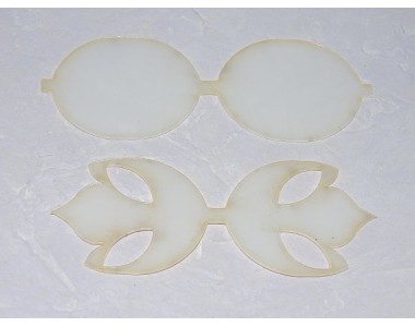 Шаблон для бантика "Бант круглый с резным хвостиком" в комплекте 2 детали