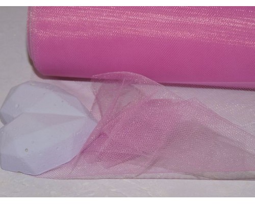 Фатин 15 см, цв. розовый -1м
