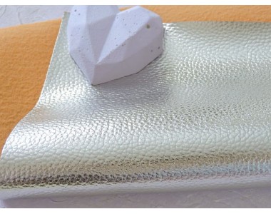 Кожзам "Фристайл", цв. серебро