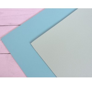 Кожзам двусторонний 1,8 мм, цв. аквамариновый/мятный - 1 лист.