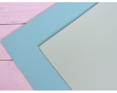 Кожзам двусторонний 1,8 мм, цв. аквамариновый/мятный - 1 лист.