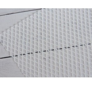 Сетка декоративная "Ромбики",цв. белый - 1 лист.