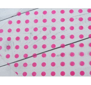 Пленка ПВХ с рисунком "Горошек", цв. фукси - 1 лист.