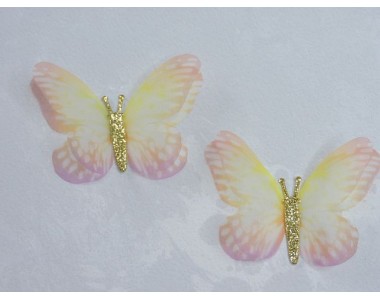 Бабочка шифоновая большая 5.8 см, №8 - 1 шт