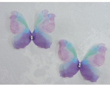 Бабочка шифоновая большая 6 см, №18 - 1 шт