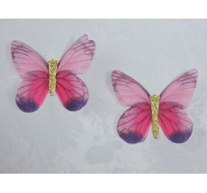 Бабочка шифоновая средняя 4,5 см, №60 - 1 шт