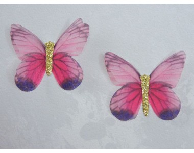 Бабочка шифоновая средняя 4,5 см, №60 - 1 шт