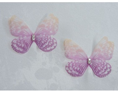 Бабочка шифоновая средняя 4,5 см, №25 - 1 шт
