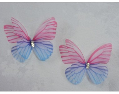 Бабочка шифоновая средняя 4,5 см, №12 - 1 шт