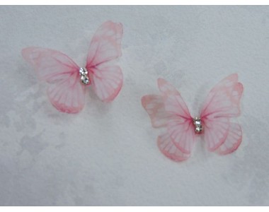 Бабочка шифоновая маленькая 3 см, №25 - 1 шт