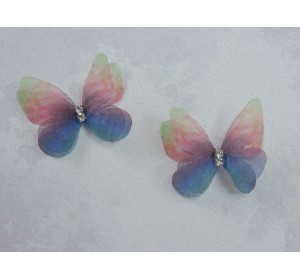 Бабочка шифоновая маленькая 3 см, №23 - 1 шт