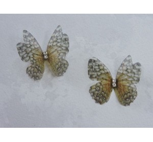 Бабочка шифоновая маленькая 3 см, №9 - 1 шт