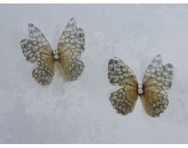 Бабочка шифоновая маленькая 3 см, №9 - 1 шт