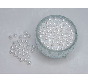 Бусинки, цв. белый