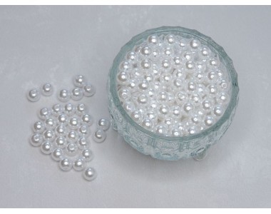 Бусинки, цв. белый