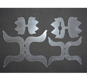 Набор пластиковых шаблонов 1 мм "Бант 8-листник" - 1 набор. 