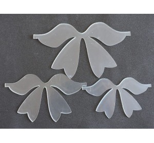 Набор пластиковых шаблонов 1 мм "Бантик № 3" - 1 набор.