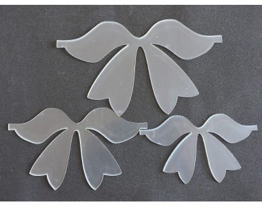 Набор пластиковых шаблонов 1 мм "Бантик № 3" - 1 набор.