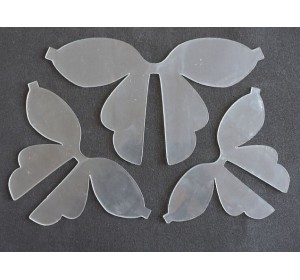 Набор пластиковых шаблонов 1 мм "Бантик №" 2- 1 набор.