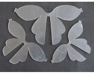 Набор пластиковых шаблонов 1 мм "Бантик №" 2- 1 набор.