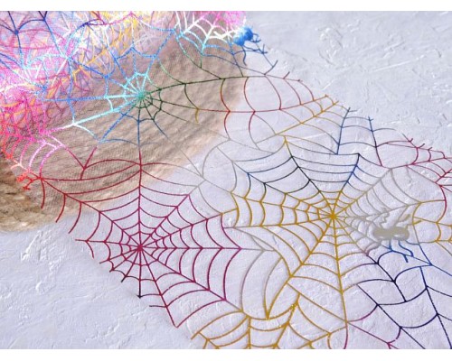 Фатин "Паутинка", цв. розовый - 1 м