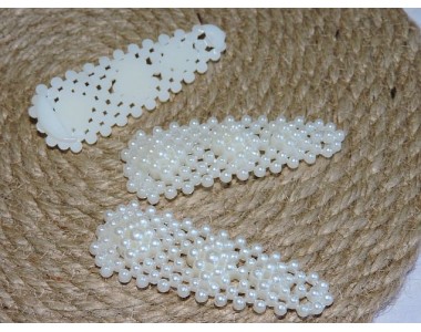 Основа для заколки "Жемчуг", 7.5 см - 1 шт.