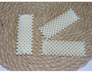 Основа для заколки "Жемчуг - прямоугольник", 7.7 см - 1 шт.