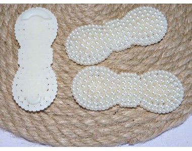 Основа для заколки "Жемчуг - бантик круглый", 8 см - 1 шт.