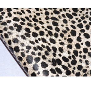 Кожзам "Леопард", цв. бежевый 2