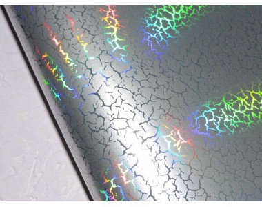 Кожзам "Голографик", цв. серебро