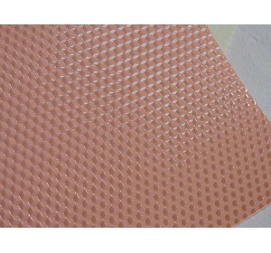 Кожзам текстурный "Ромбики", цв. розовый