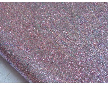Кожзам зернистый "Радужный", цв. розовый