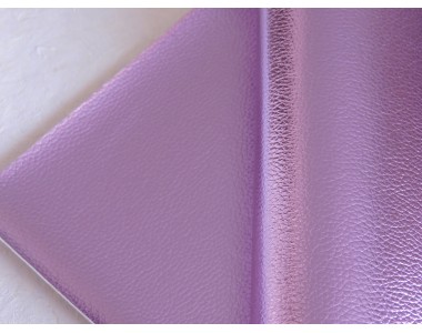 Кожзам текстурный металлик, цв. сиреневый