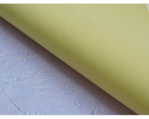 Кожзам  матовый, цв. лимонный