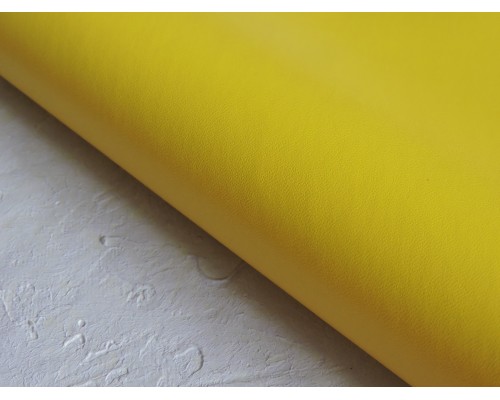 Кожзам  матовый, цв. желтый