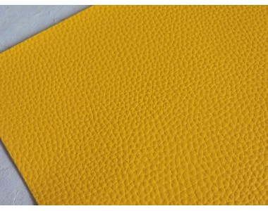 Кожзам зернистый  матовый, цв. желтый