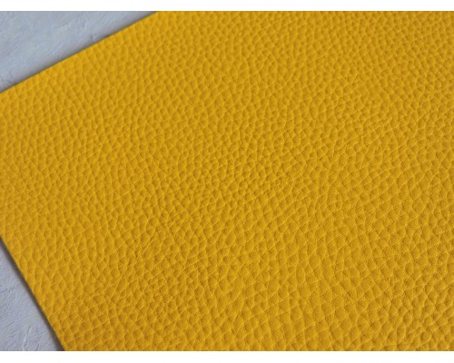 Кожзам зернистый  матовый, цв. желтый