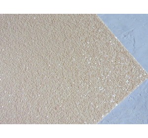 Кожзам "Пайетки", цв. бежевый