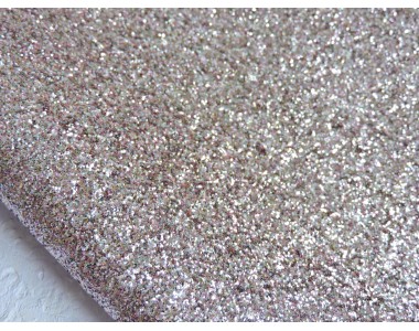 Кожзам с блестками, цв. бледно-розовый