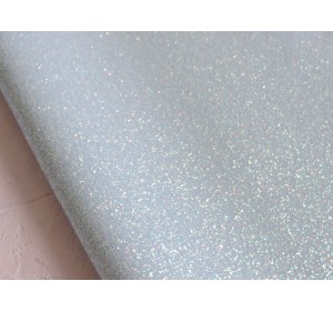 Кожзам с перламутровыми блестками, цв. голубой - 1 лист
