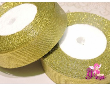 Парча 25мм , цв. золото - 1м