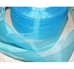 Органза однотонная 50 мм, цв. голубой - 1 м